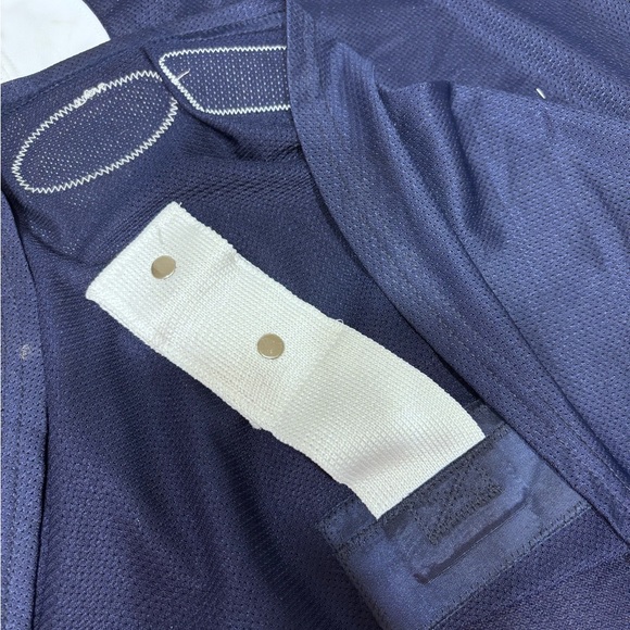 Vintage Syracuse Crunch Size 56 Reebok Blue AHL Goalie Jersey Hockey Collectible - Picture 6 of 12